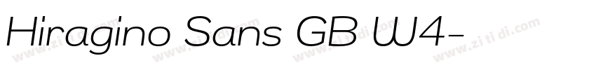 Hiragino Sans GB W4字体转换 Hiragino Sans GB W4字体转换